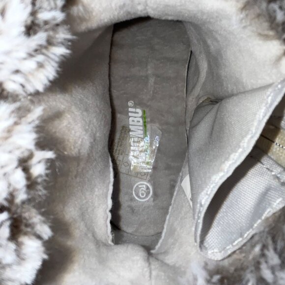 Khombu Women’s Gray Faux Fur-Lined Winter Iris Ankle Boots Size 9M - Picture 7 of 11